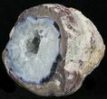 Crystal Filled Dugway Geode (Polished Half) #33158-1